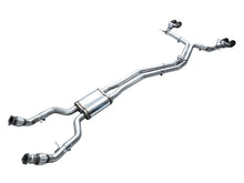 Load image into Gallery viewer, AWE Tuning 19-23 Audi C8 S6/S7 2.9T V6 AWD Track Edition Exhaust - Diamond Black Tips - 3020-43109