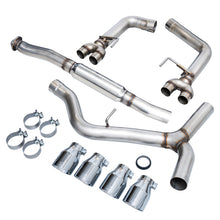 Load image into Gallery viewer, AWE Tuning Subaru WRX/STI VA/GV Sedan Track Edition Exhaust - Chrome Silver Tips (102mm) - 3020-42058