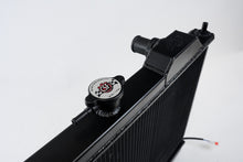 Load image into Gallery viewer, CSF 01-07 Mitsubishi Evo 7/8/9 Full-Slim Radiator w/12in Fan &amp; Shroud/-16AN - Black - 7075B
