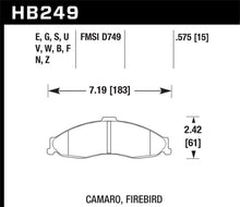 Load image into Gallery viewer, Hawk 98-02 Camaro/Firebird HP+ Street Front Brake Pads - HB249N.575