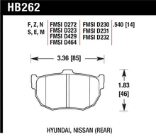 Load image into Gallery viewer, Hawk 89-97 Nissan 240SX SE HP+ Street Rear Brake Pads - HB262N.540