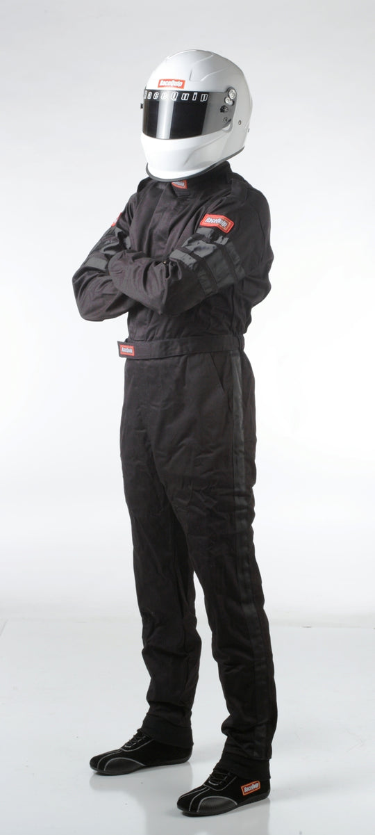 RaceQuip Black SFI-1 1-L Suit - Small - 110002