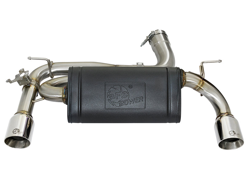 aFe MACHForce XP Exhausts Axle-Back 12-15 BMW 335i 3.0T (SS w/Polished Tips) - 49-36336-P