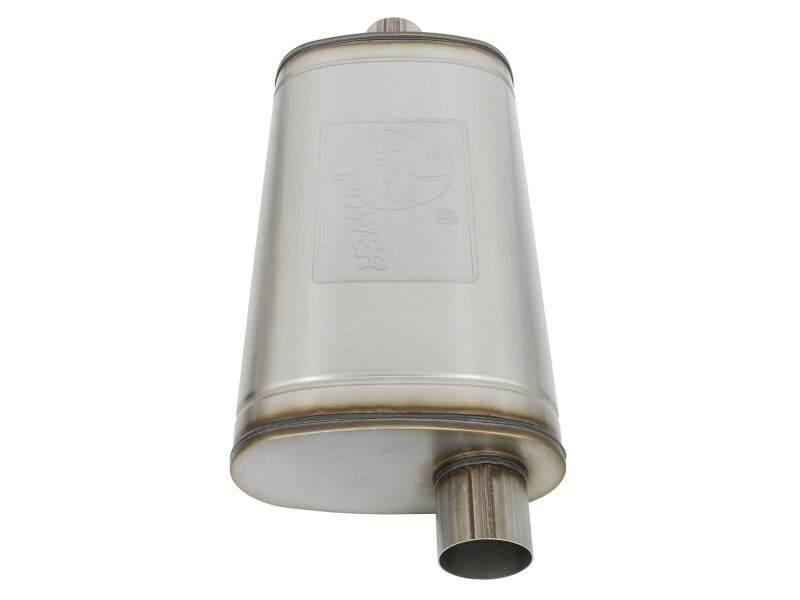aFe MACH Force-Xp Muffler 3 IN ID Center/Offset x 11 IN W x 5 IN H x 22 IN L - Oval Body - 49M30016