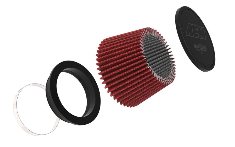 AEM Air Filter 5in Flange 6-1/2inb 5-1/8int 4inh - 21-2072DK
