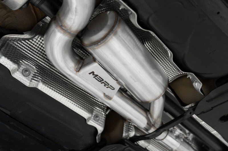 MBRP 2022 Volkswagen Golf R MK8 3in Cat-Back Quad Split Rear Valve Delete Exhaust - S4612304