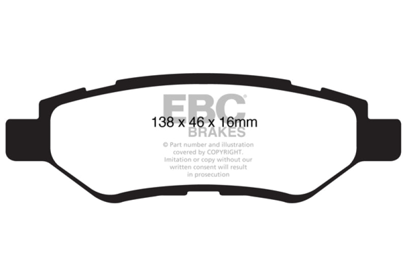 EBC 09-15 Chevrolet Camaro 3.6L Bluestuff Rear Brake Pads - DP51829NDX