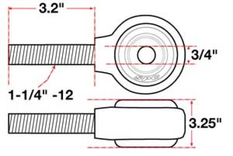 SPC Performance xAxis Rod End Ball Joint - 15750