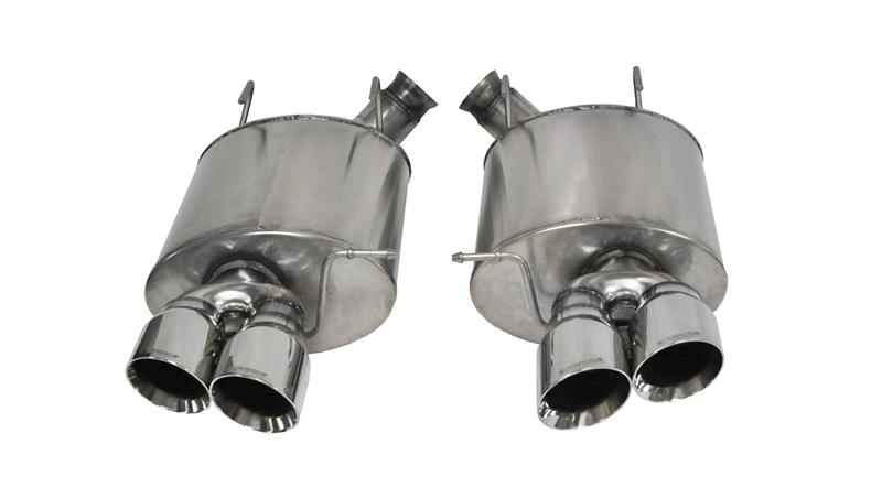 Corsa 2013-2014 Ford Mustang Shelby GT500 5.8L V8 Polished Sport Axle-Back Exhaust - 14321