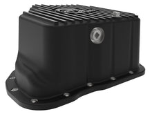 Load image into Gallery viewer, aFe POWER GM Diesel Trucks 01-10 V8-6.6L (td) Pro Series Engine Oil Pan Black w/ Machined Fins - 46-71070B