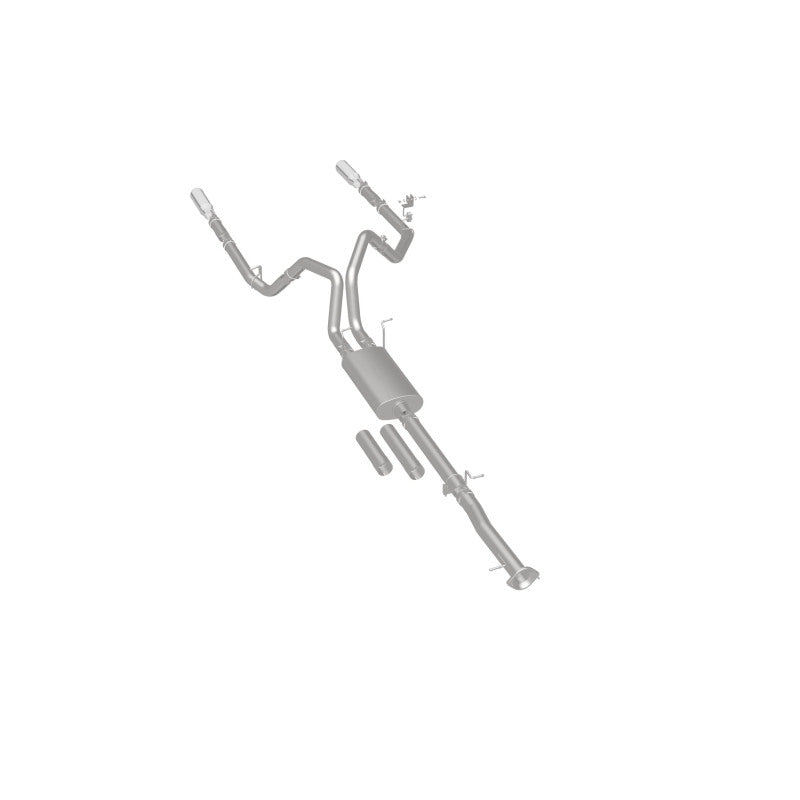 MagnaFlow Stainless Cat-Back Exhaust 2015 Chevy Silverado 2500HD 6.0L Dual Split Rear Exit 4in - 19027