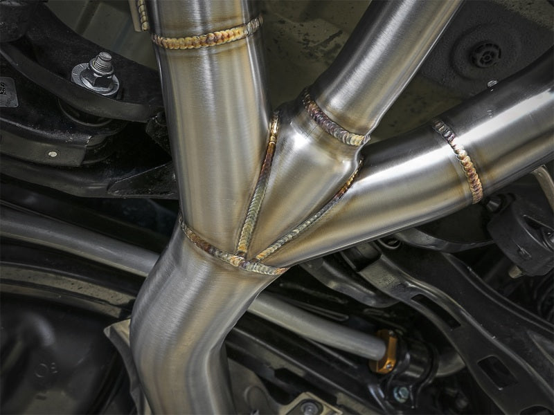 aFe Takeda 3in 304 SS Cat-Back Exhaust w/ Tri-Black Tips 17-18 Honda Civic Type R L4 2.0L (t) - 49-36623-B
