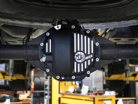 aFe Power Pro Series AAM 9.5/9.76 Rear Diff Cover Black w/Mach Fins 14-19 GM Silverado/Sierra 1500 - 46-71120B