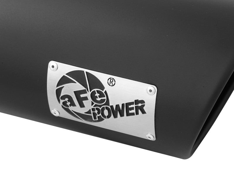 aFe Diesel Exhaust Tip Bolt On Black 5in Inlet x 6in Outlet x 12in Long - 49T50601-B12