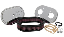 Load image into Gallery viewer, K&amp;N Custom Racing Assembly Oval Red - 1.75in Filer Height - 56-1270