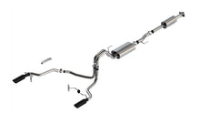 Load image into Gallery viewer, Borla F-150 2021 2.7L/3.5L 4dr CC SB EC STB Lar/KingR/Plnm/LTD 3/2.25 SRE CB Touring BLK CHR Tips - 140862BC