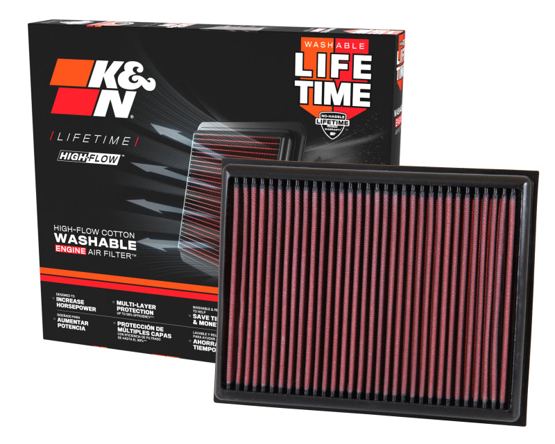 K&N 15-17 Nissan NP300 L4-2.3L DSL Drop In Air Filter - 33-3059