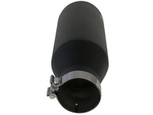Load image into Gallery viewer, aFe MACHForce XP Exhausts Tips SS-304 EXH Tip 4In x 7Out x 18L Bolt-On (blk) - 49-92023-B