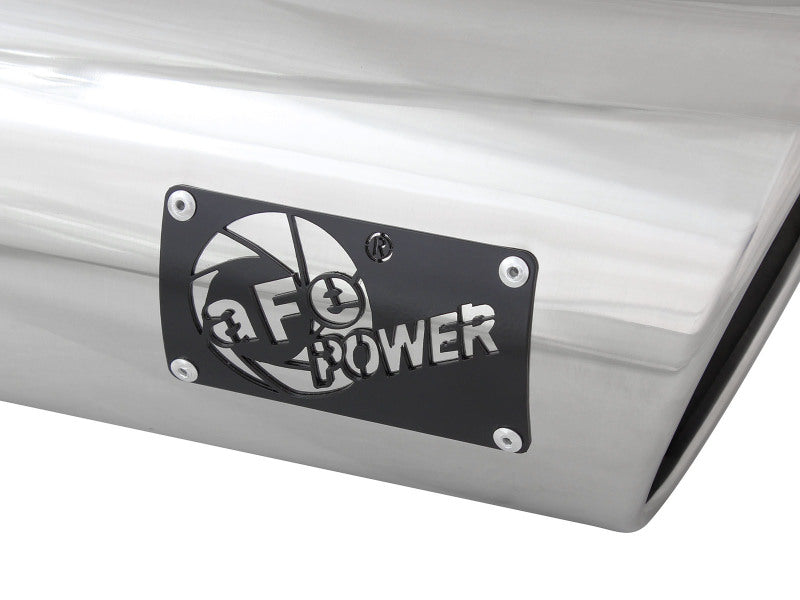 aFe Diesel Exhaust Tip Bolt On Polished 4in Inlet x 6in Outlet x 15in Long - 49T40601-P15