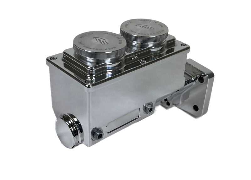 Baer Brakes Mopar 1-1/8in Bore Remaster 4-Bolt Left Port Master Cylinder Assembly - Polished - 6801305LP