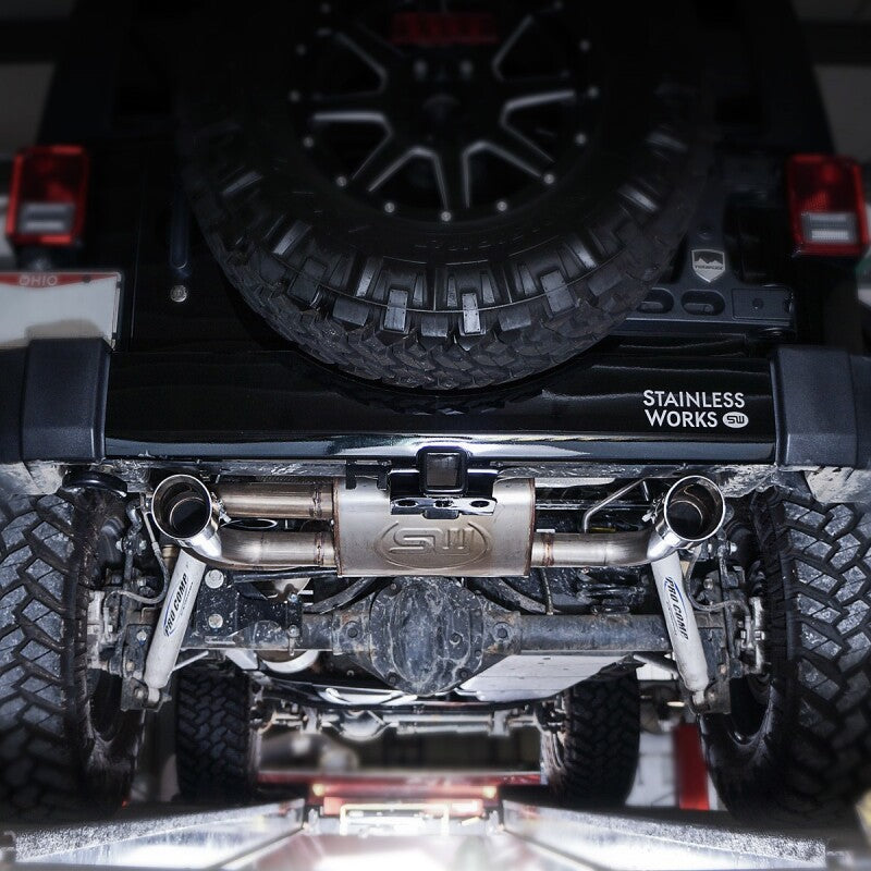 Stainless Works 2007-17 Jeep Wrangler Axle Back Exhaust - JPJKAB