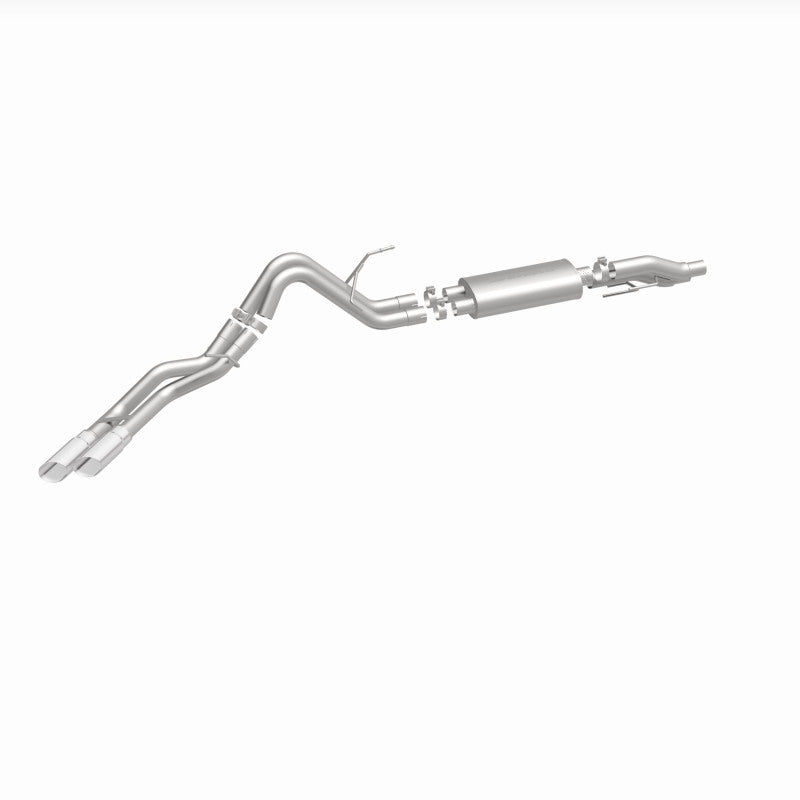 MagnaFlow 11 Ford F-150 3.7L/5.0L/6.2L SS Catback Exhaust Dual Same Side Exit w/ 3.5in SS Tips - 15461