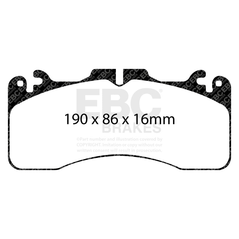 EBC 09+ Lexus LS460 4.6 Sport Greenstuff Front Brake Pads - DP21867