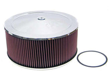 Load image into Gallery viewer, K&amp;N Round - Red - Size 14in - 5.125in Neck Flange Custom Air Cleaner Assembly - 60-1460