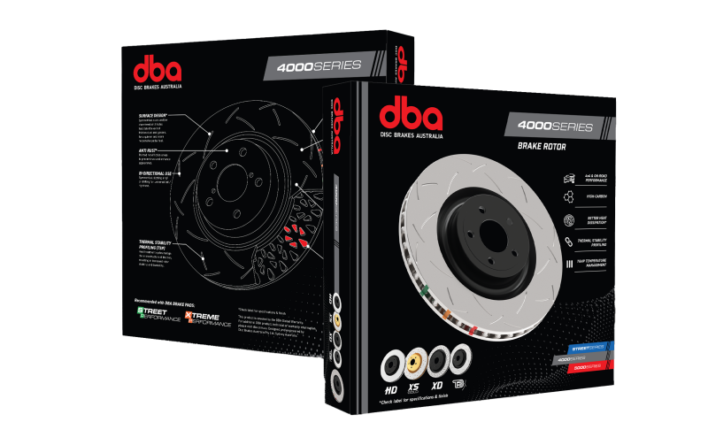 DBA 90-93 Mitsubishi Galant Turbo Front T3 Slotted 4000 Series Rotor - DBA4402S