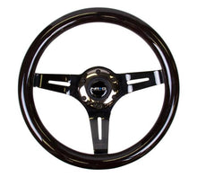 Load image into Gallery viewer, NRG Classic Wood Grain Steering Wheel (310mm) White w/Neochrome 3-Spoke Center - ST-310WT-MC