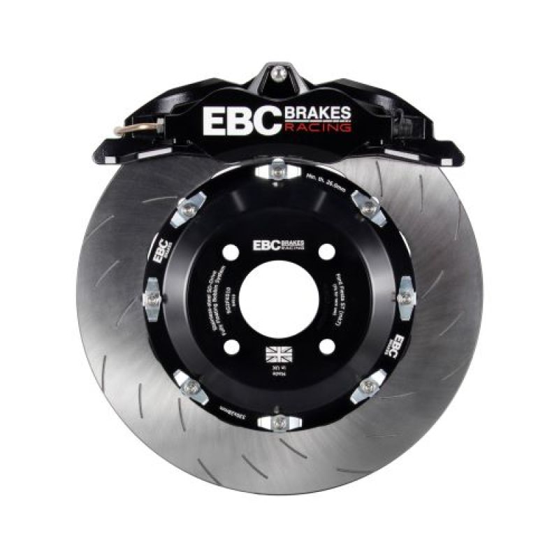 EBC Racing 92-00 BMW M3 (E36) Black Apollo-4 Calipers 355mm Rotors Front Big Brake Kit - BBK003BLK-2