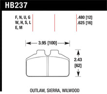 Load image into Gallery viewer, Hawk Ferro-Carbon Black Brake Pads - 12.192mm Pad Thickness - HB237M.480
