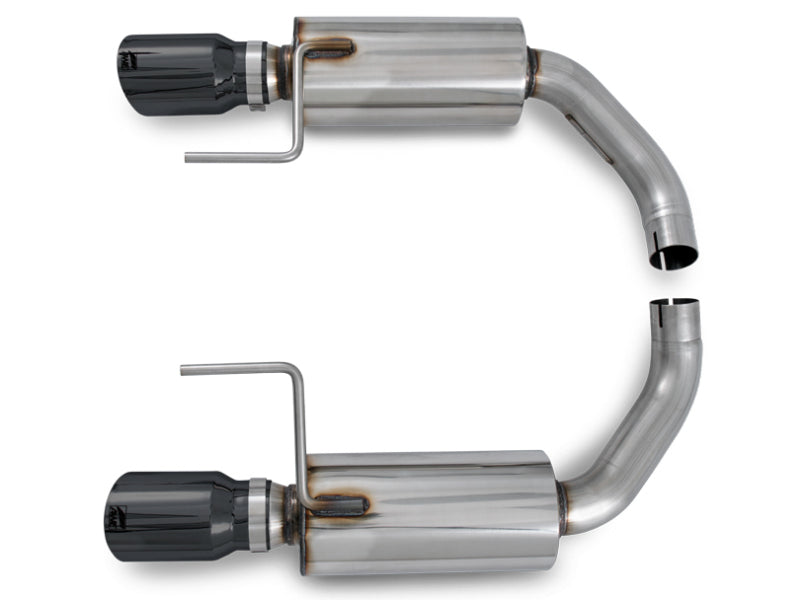 AWE Tuning S550 Mustang EcoBoost Axle-Back Exhaust - Touring Edition (Diamond Black Tips) - 3015-33086
