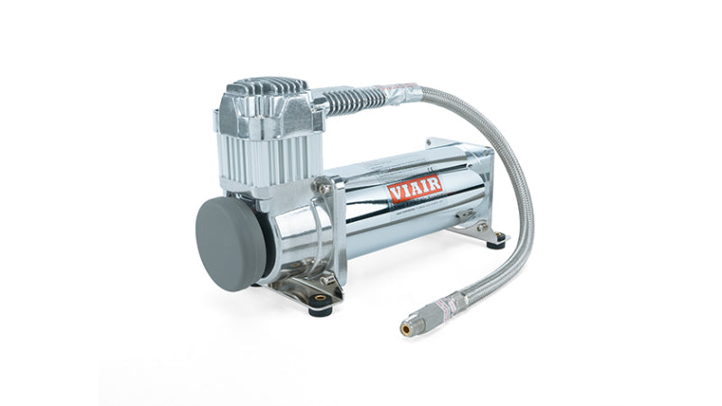 Air Lift 4 Gal. 7-Port Tank w/ Viair 444c Chrome Compressor (Incl. Fittings & Mounting Hardware) - 27803