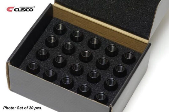 Cusco Universal Wheel Lug Nut Set M12 x P1.5mm - Black (20pcs) - 00B 738 1520B