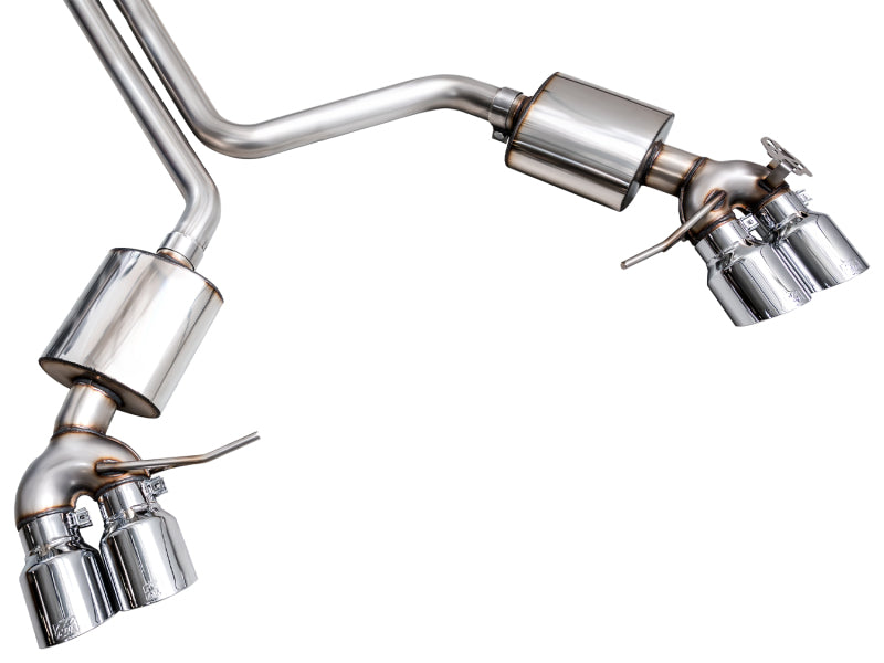 AWE Tuning 2022+ Porsche Macan 2.9TT Touring Edition Cat-Back Exhaust w/ Chrome Silver Tips - 3015-42952