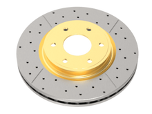 Load image into Gallery viewer, DBA 11-16 Nissan Patrol (Y62) 5.6L Street Series Drilled &amp; Slotted Front Rotor w/Gold Hat - DBA2340X