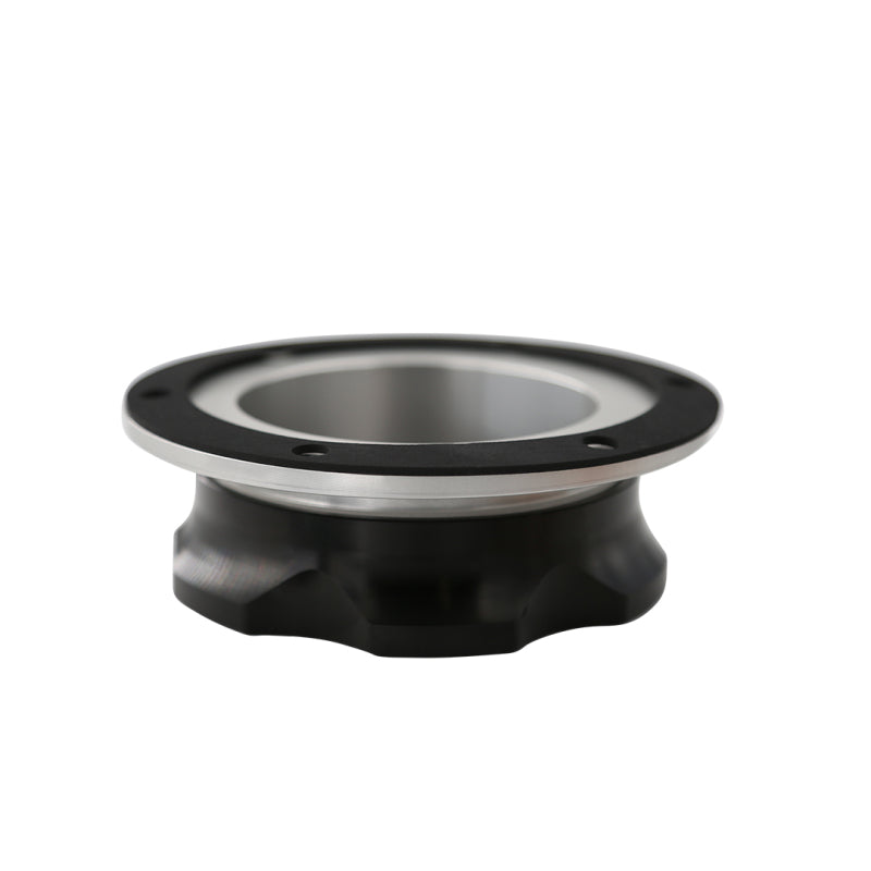 Aeromotive Fill Cap - Screw-On - 3in - Flanged - 6-Bolt - Black - 18730