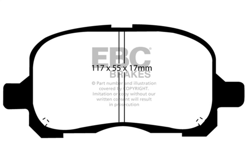 EBC 98-02 Chevrolet Prism 1.8 Ultimax2 Front Brake Pads - UD741