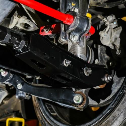 BLOX Racing Rear Lower Control Arms - Black (2013+ Subaru BRZ/Toyota 86 / 2008-2023 Subaru WRX/STI) - BXSS-50010-BK