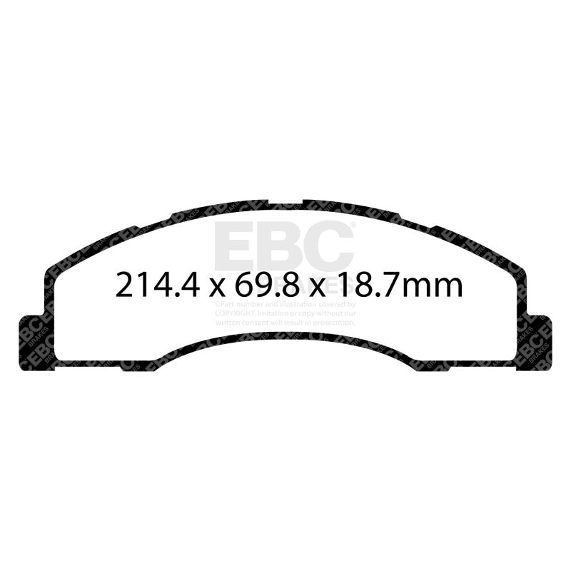EBC 08+ Ford Econoline E150 4.6 Greenstuff Front Brake Pads - DP63004