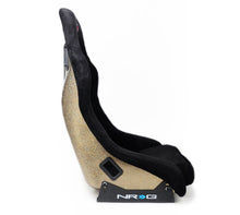 Load image into Gallery viewer, NRG FRP Bucket Seat ULTRA Edition - Medium (Black Alcantara/Gold Glitter Back) - FRP-303BK-ULTRA