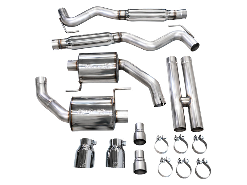 AWE Tuning 2024 Ford Mustang GT Fastback S650 RWD Touring Catback Exhaust w/ Dual Chrome Silver Tips - 3015-32650