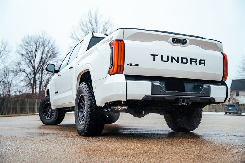 Corsa 22-25 Toyota Tundra 4WD 3in Sport Cat-Back Side Exit Exhaust System w/ Twin 4in Black PVD Tips - 21245BLK