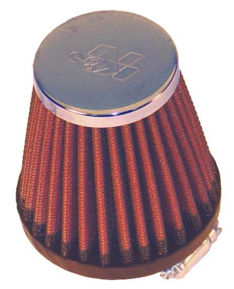 K&N Universal Round Tapered Chrome Filter 1.563in Flange ID x 3in Base OD x 2in Top OD x 3in H - RC-2310