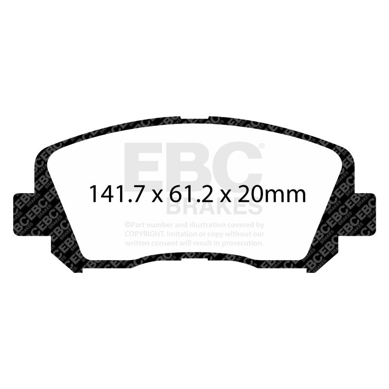 EBC 15+ Chrysler 200 3.6 (Heavy Duty Brakes) Yellowstuff Front Brake Pads - DP43029R