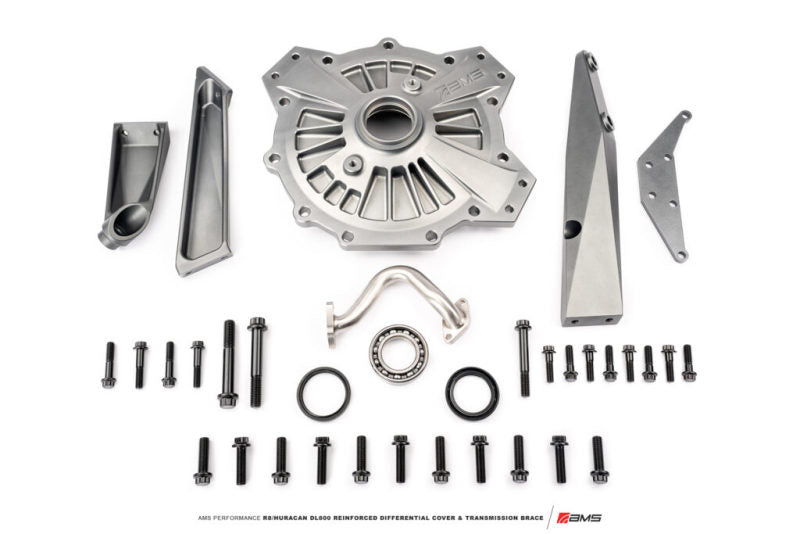 AMS Performance Lamborghini Huracan / Audi R8 Reinforced Differential Cover & Transmission Brace - ALP.37.03.0005-1