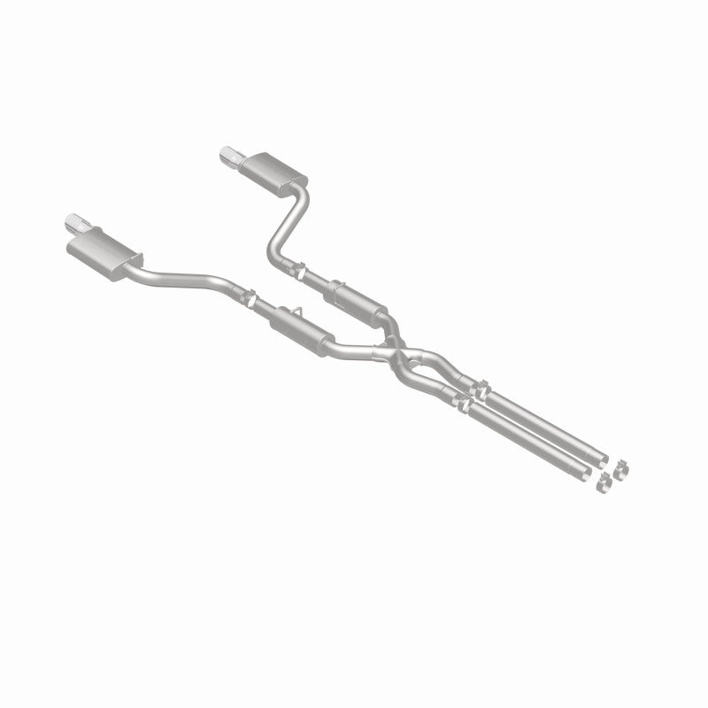 MagnaFlow 11-12 Dodge Charger SRT-8 Hemi Dual Split Rear Exit Stainless Cat-Back Performance Exhaust - 15494