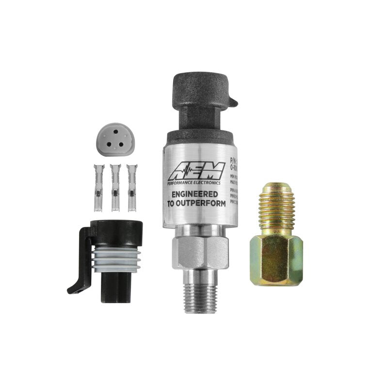 AEM 6.5 BAR MAP or 100 PSIG Stainless Steel Sensor Kit - 30-2130-100