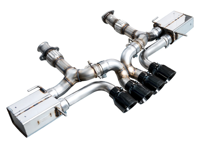 AWE Tuning 2023 C8 Corvette Z06 SwitchPath Cat-Back Exhaust - Diamond Black Tips - 3025-43906